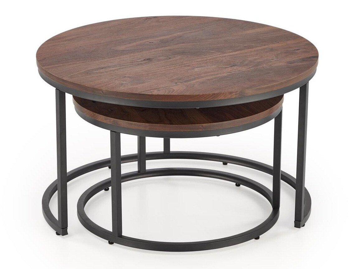 Ensemble tables basses Houston 1832 (Noyer)