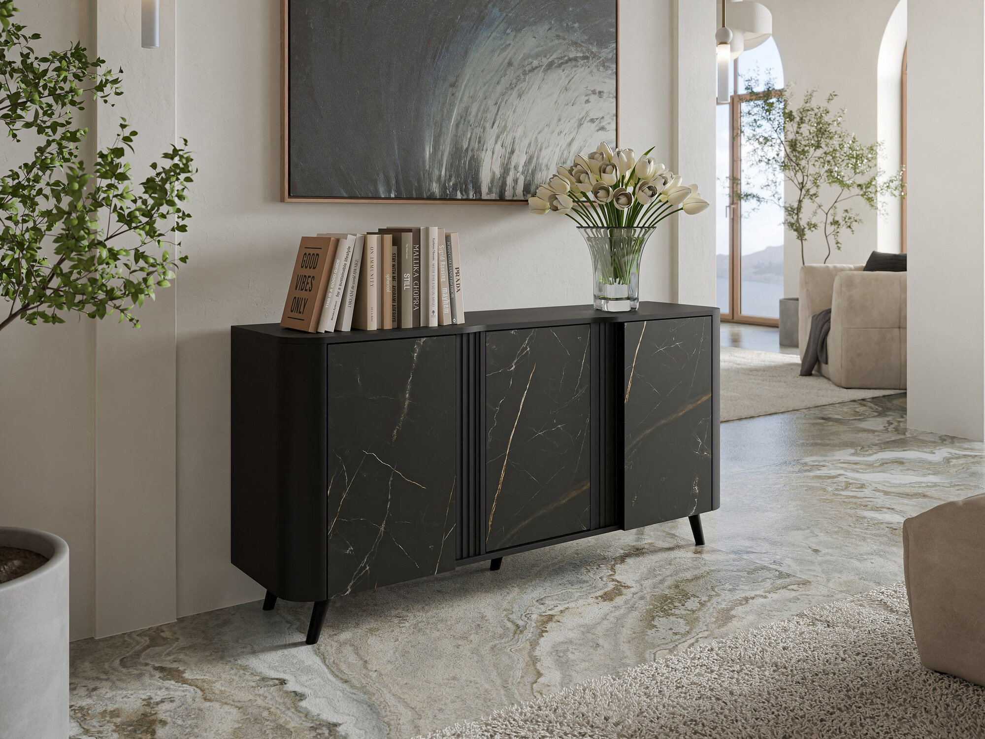 Buffet Modus (Noir + Marbre noir)