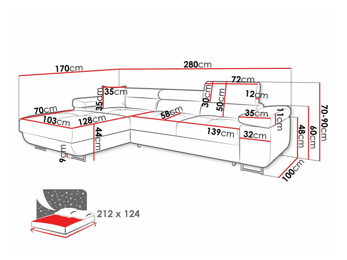 Canapé d'angle Comfivo Eliferu 102 (Wave 05)