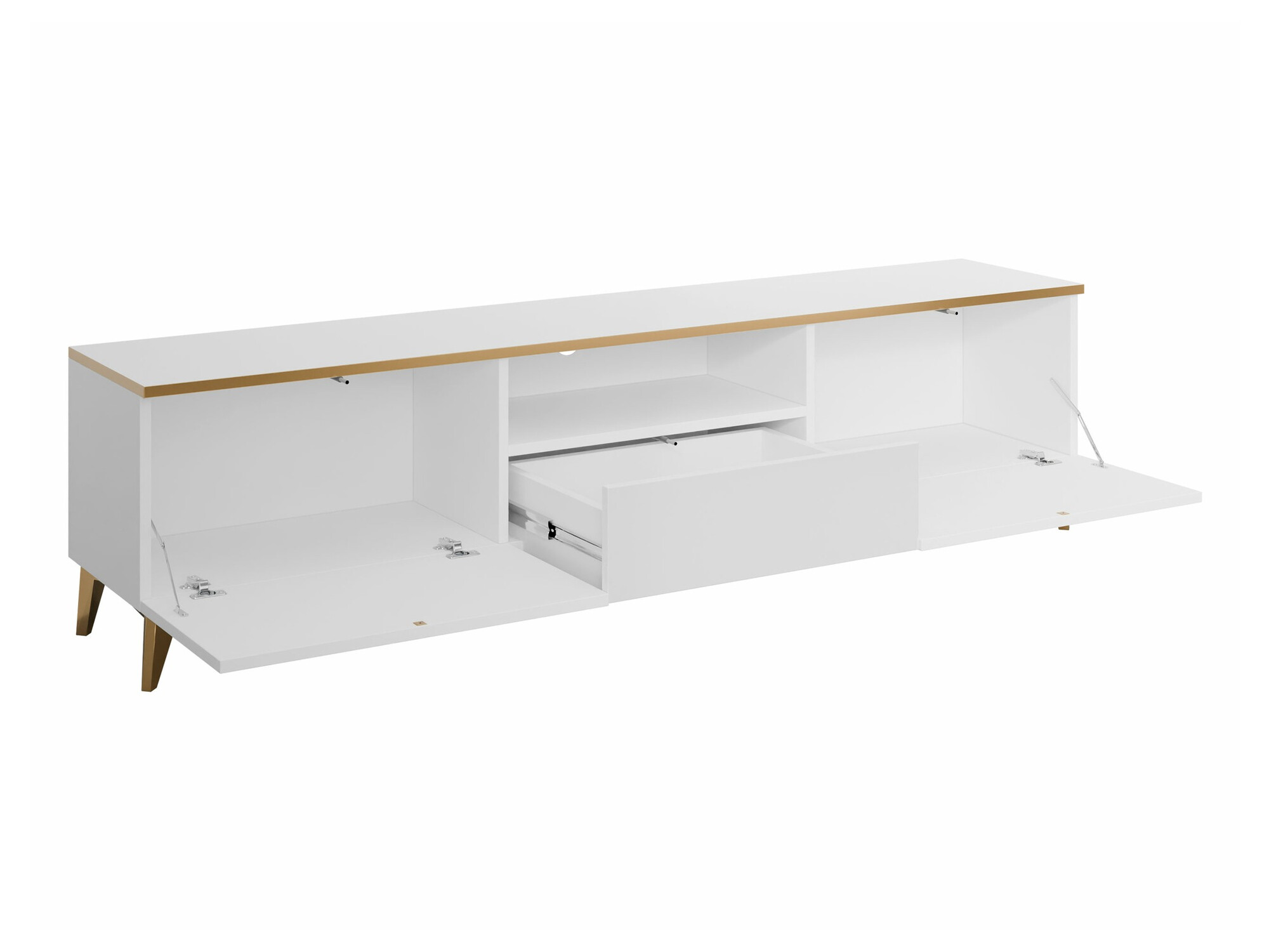 Meuble TV Comfivo 490 (Beige + Brillant beige)