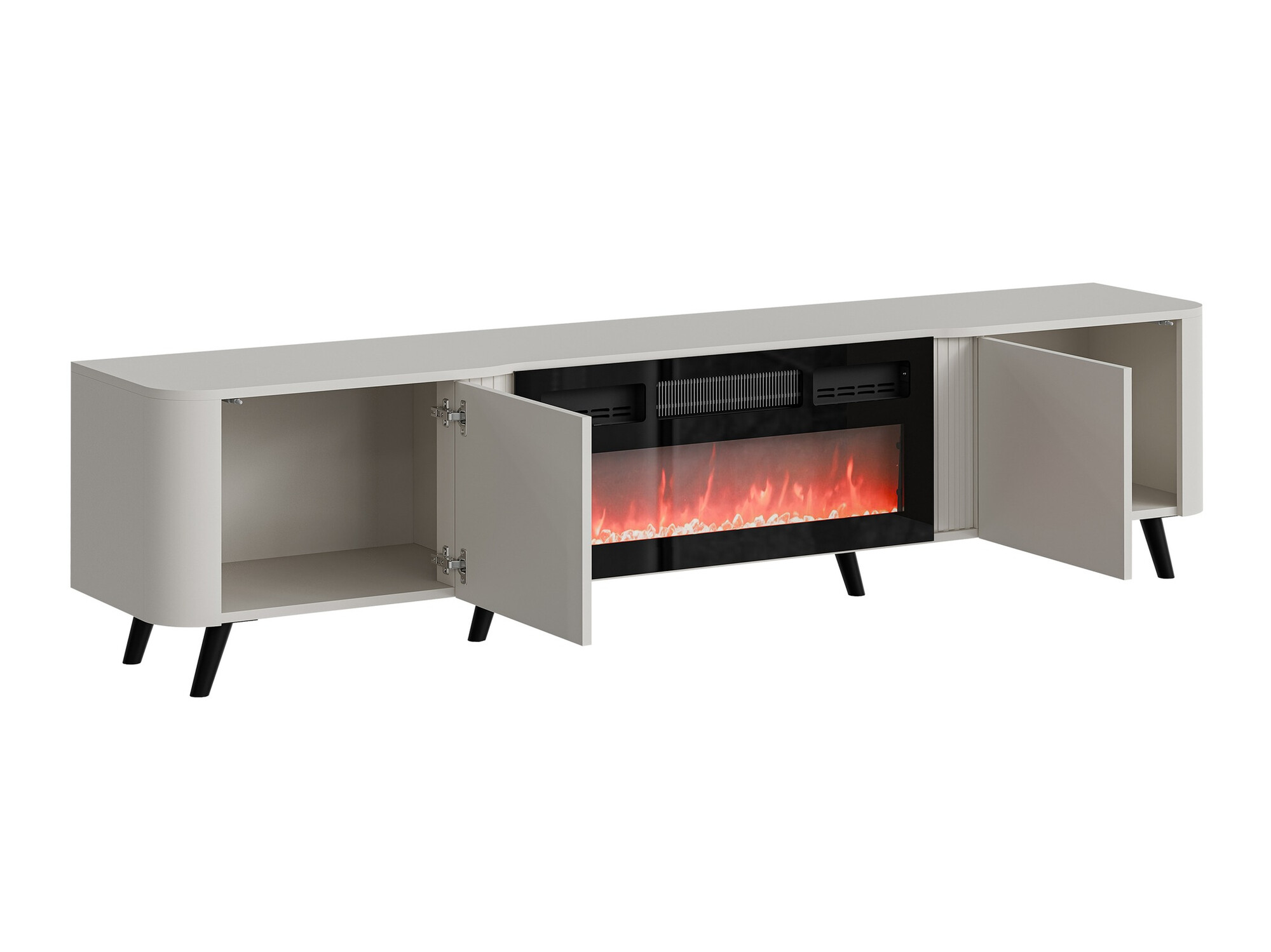 Meuble TV Modus (Noir + Noyer)