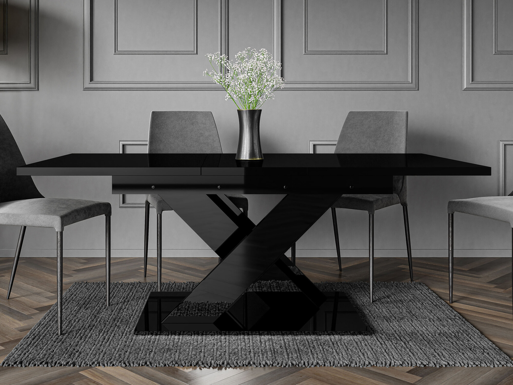Table Decium (Noir brillant)