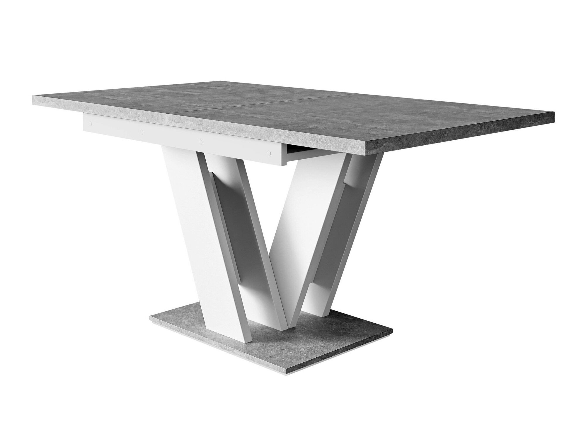 Table Musus (Blanc + Béton)