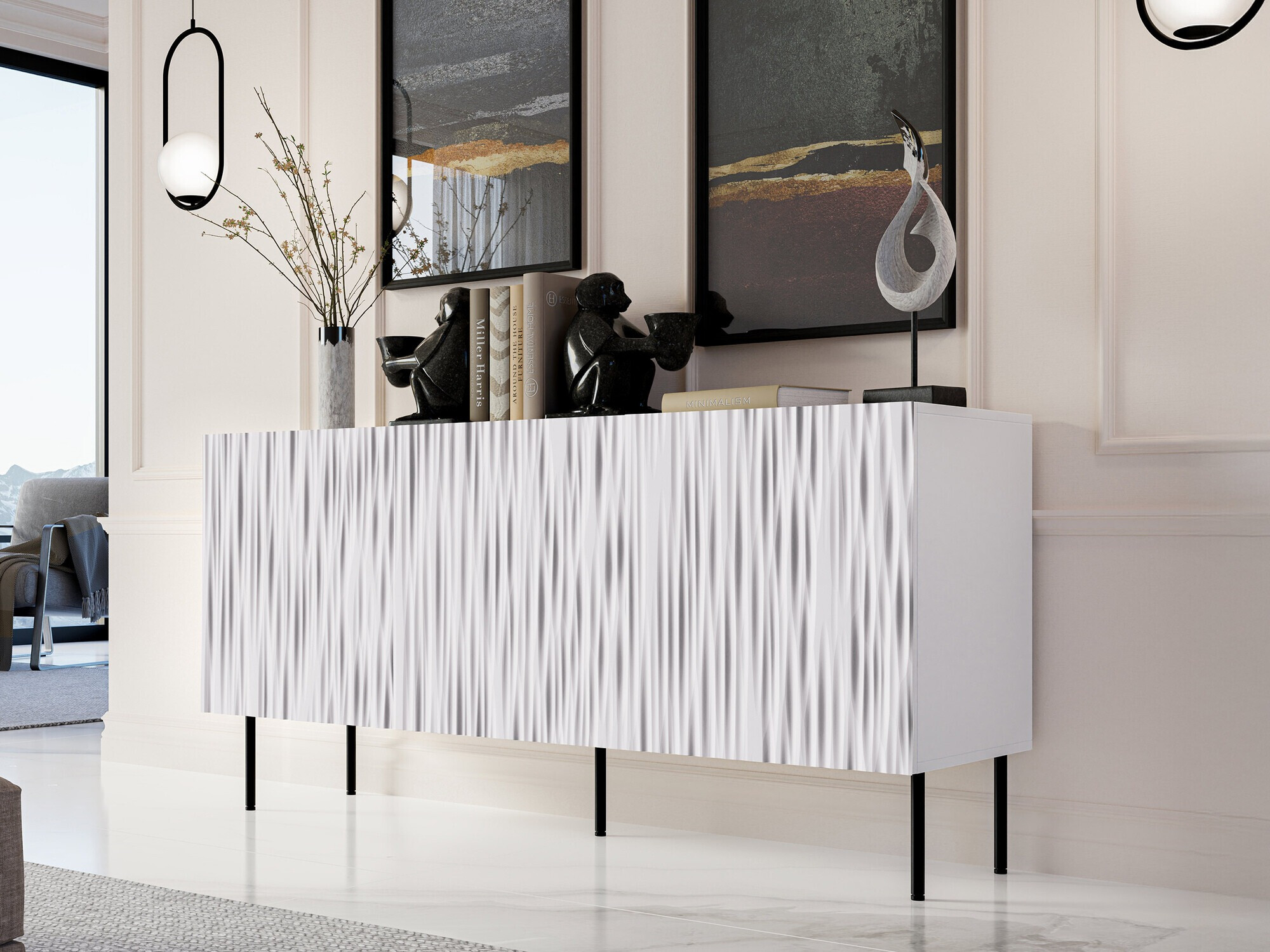 Buffet Lorelbo 100 (Blanc + Noir)