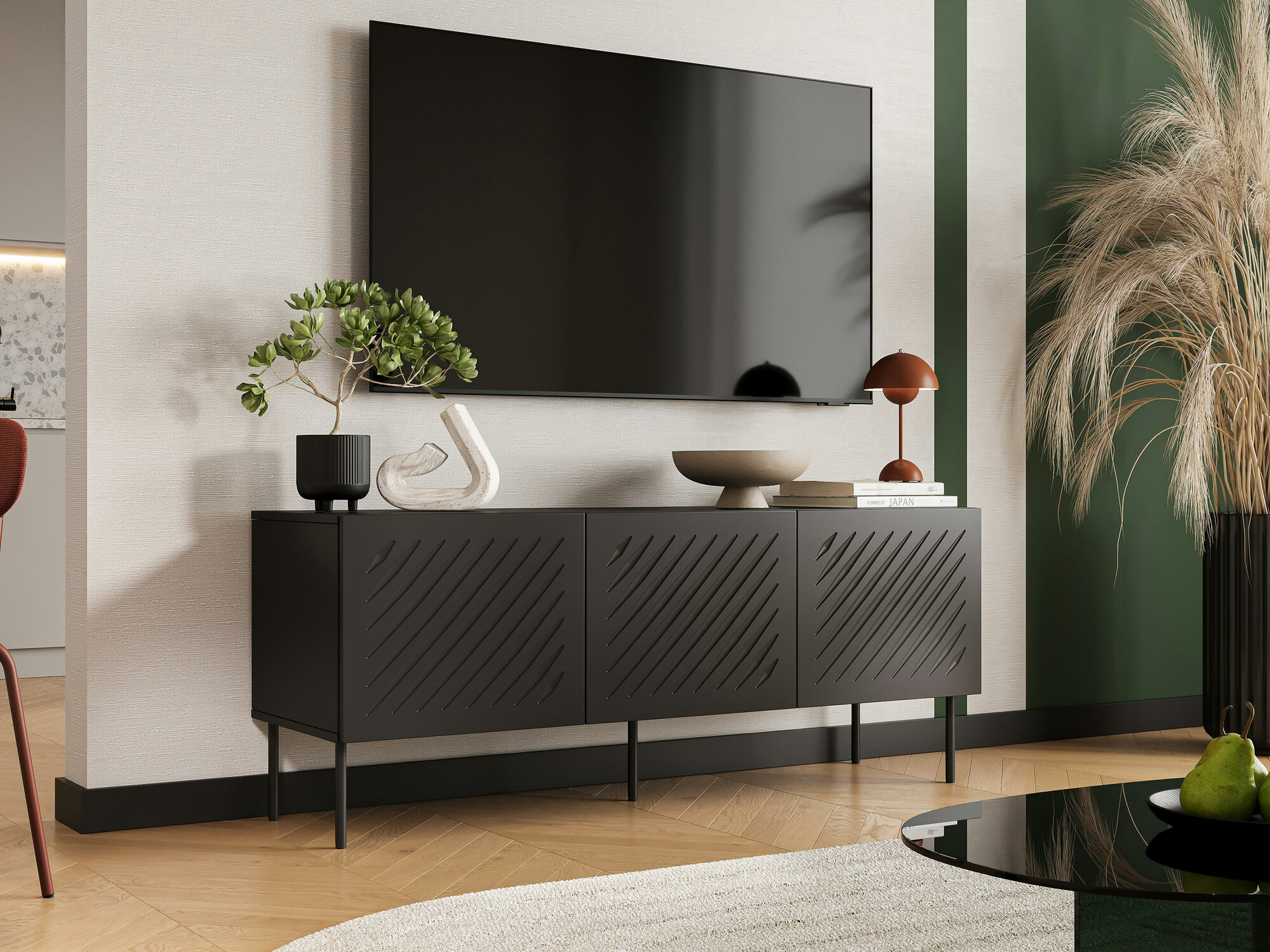 Meuble TV Tolfelo 102 (Noir)