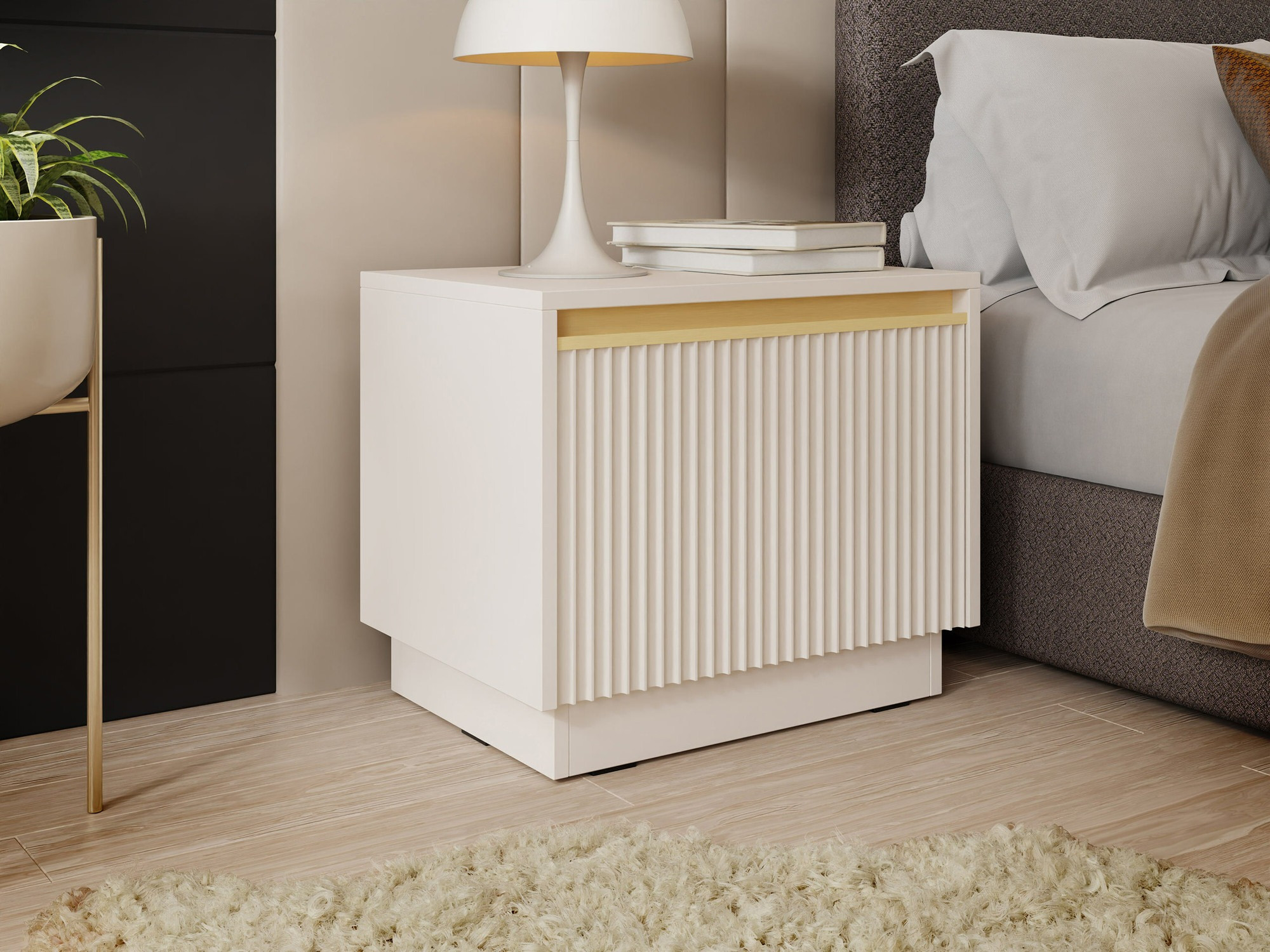 Table de chevet Sorbela 104 (Beige)