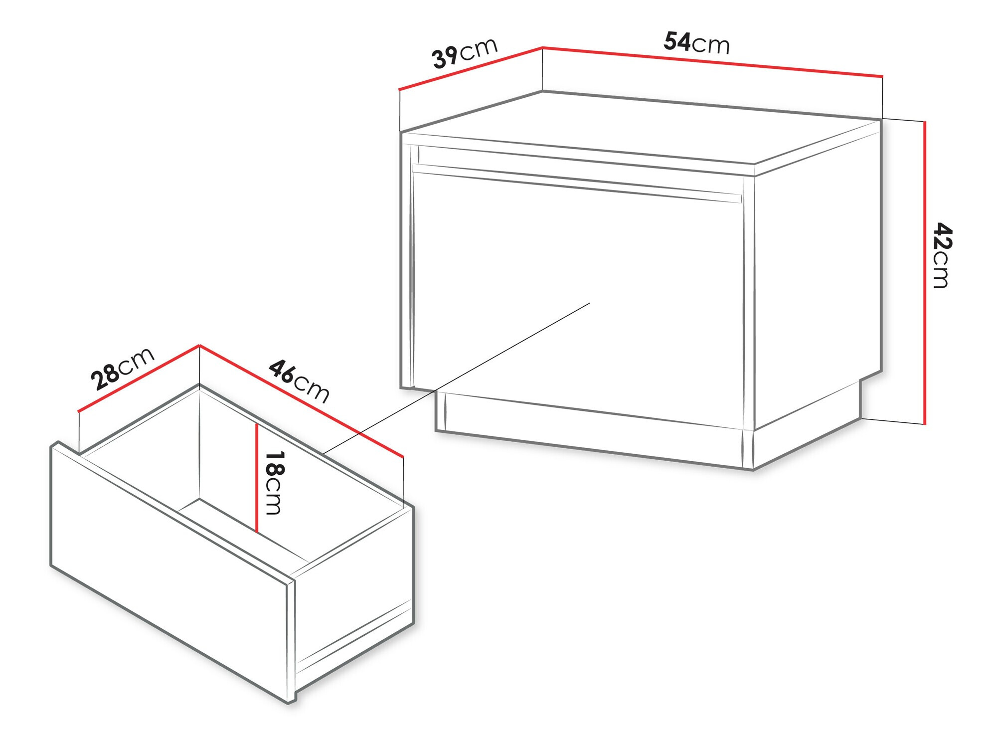 Table de chevet Sorbela 104 (Beige)