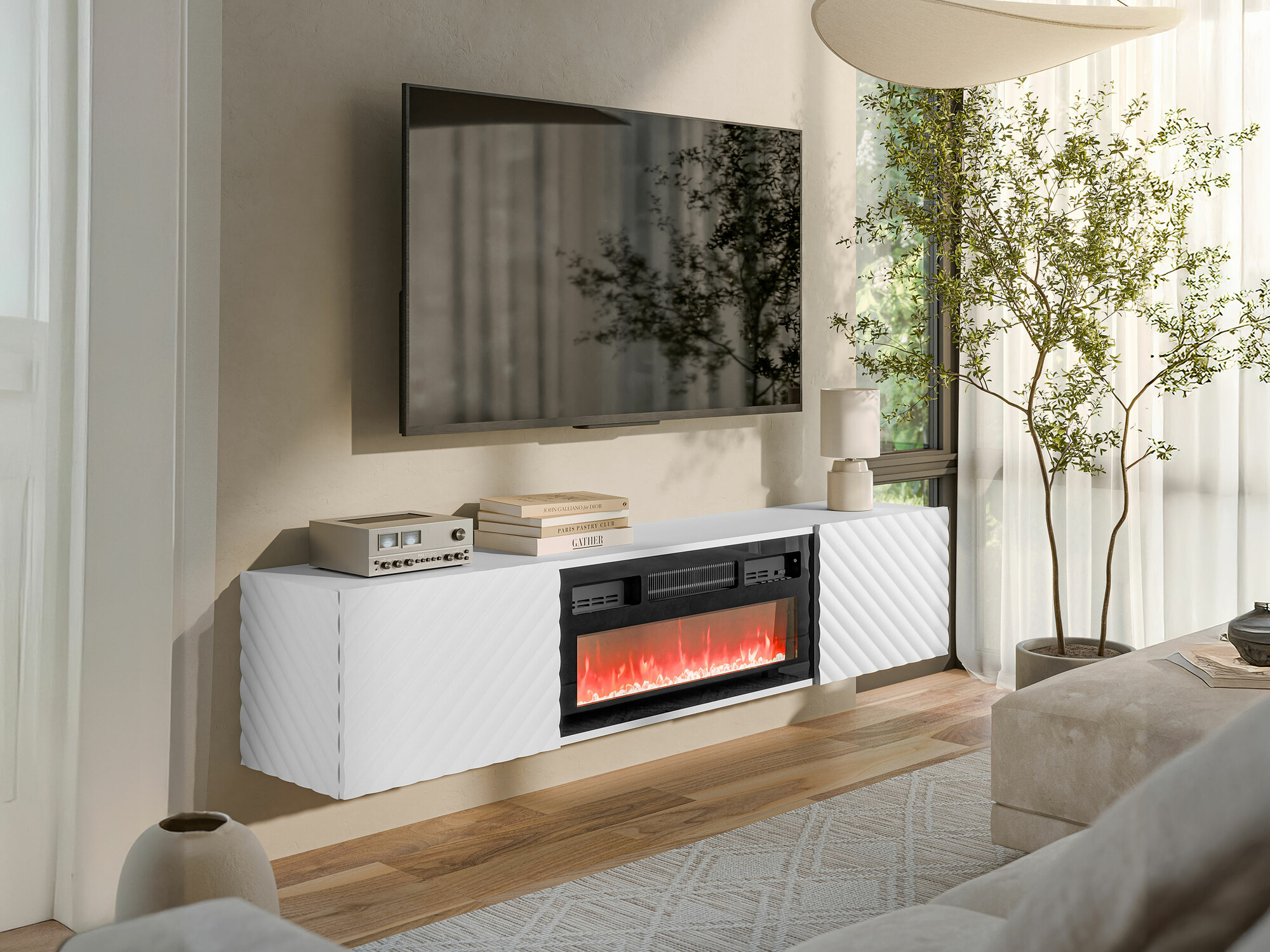 Meuble TV Charlotte 207 (Blanc)