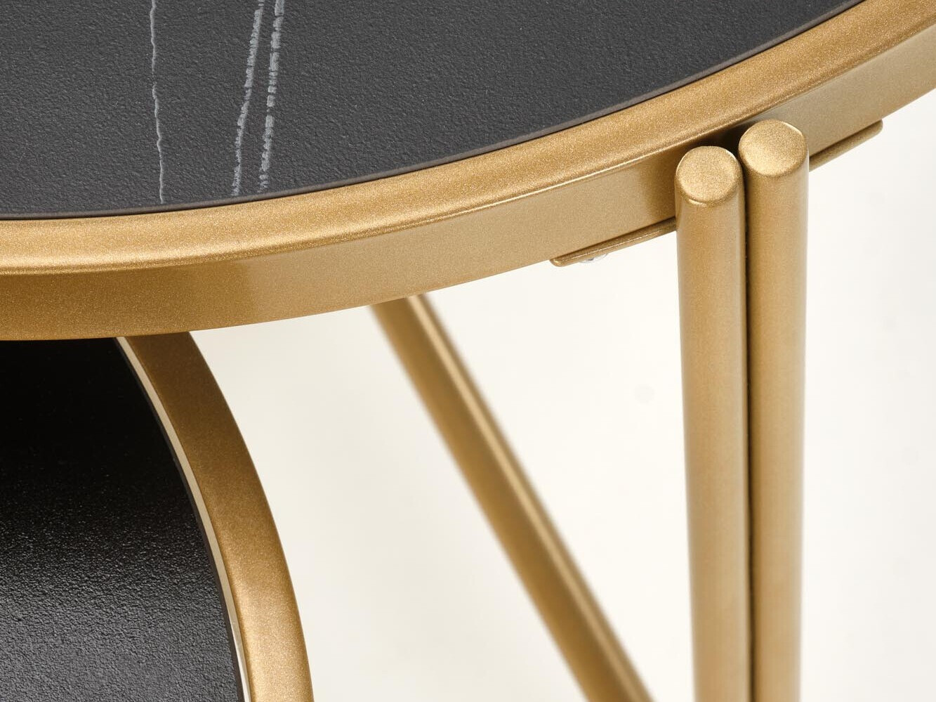 Ensemble tables basses Houston 1867 (Marbre noir)