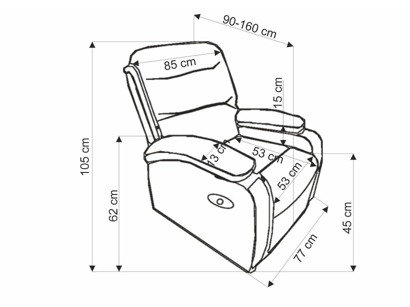 Fauteuil inclinable Houston Terra (Vert)