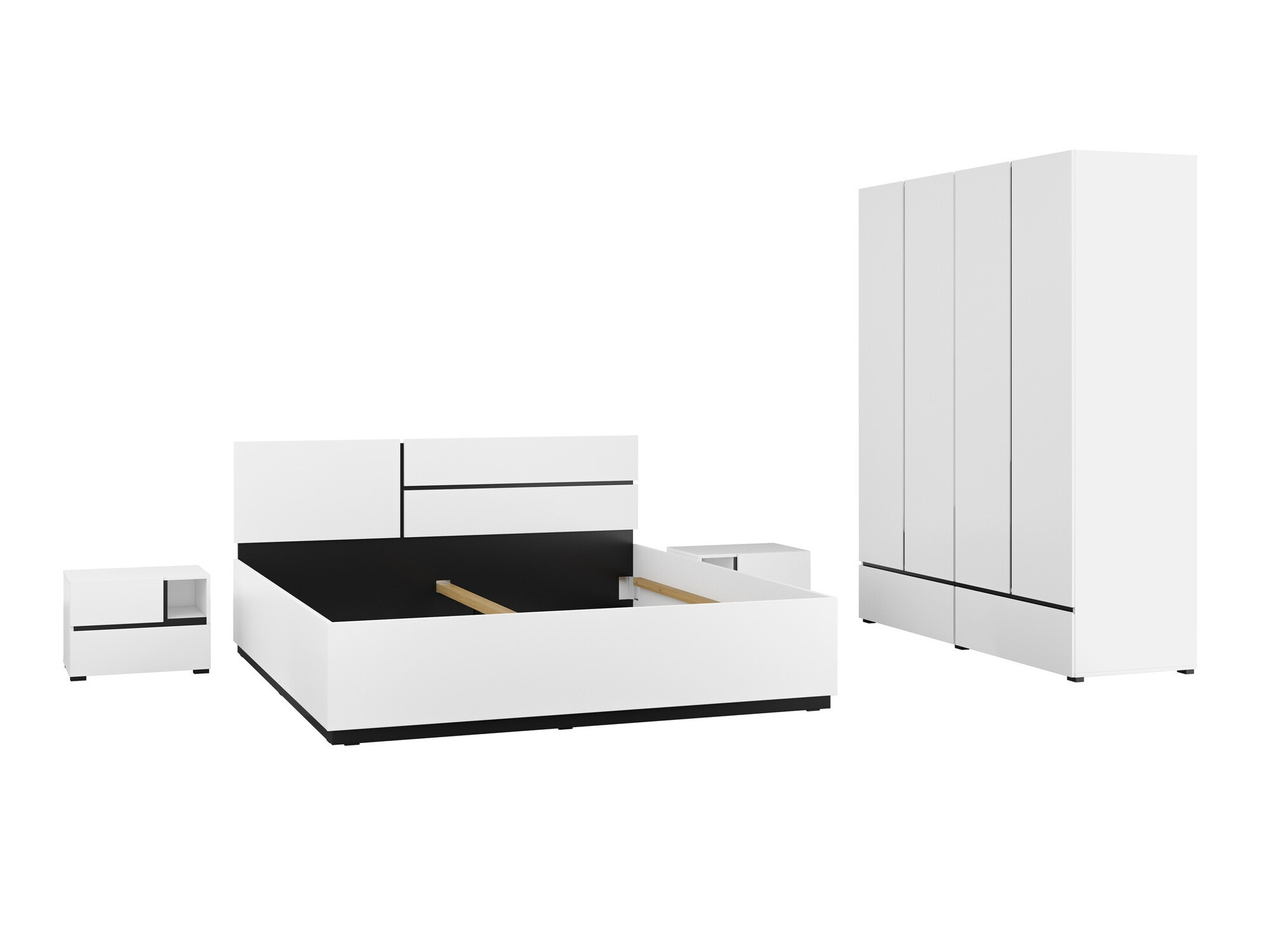 Ensemble de chambre Alfere 124 (Blanc)