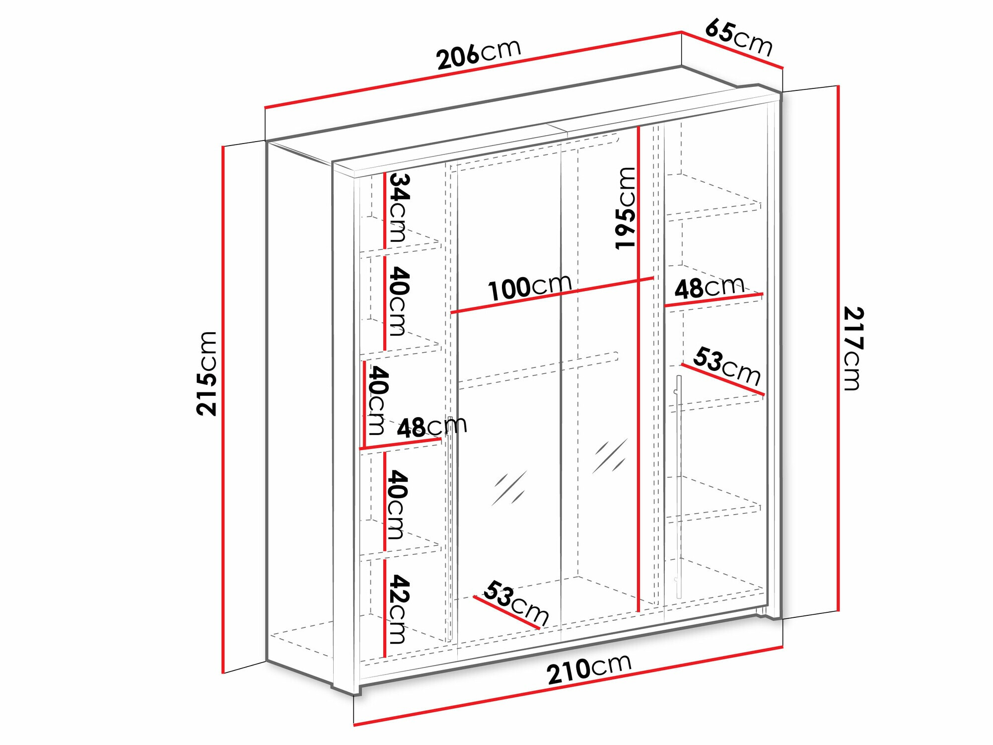 Armoire Honolulu 237 (Blanc)