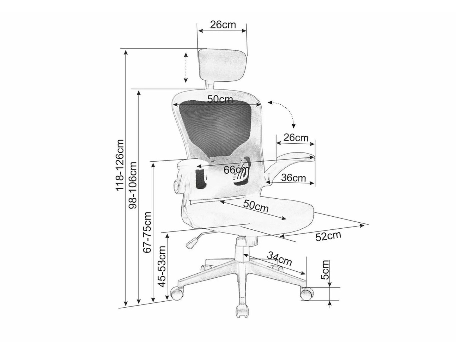 Chaise de bureau Detroit 539