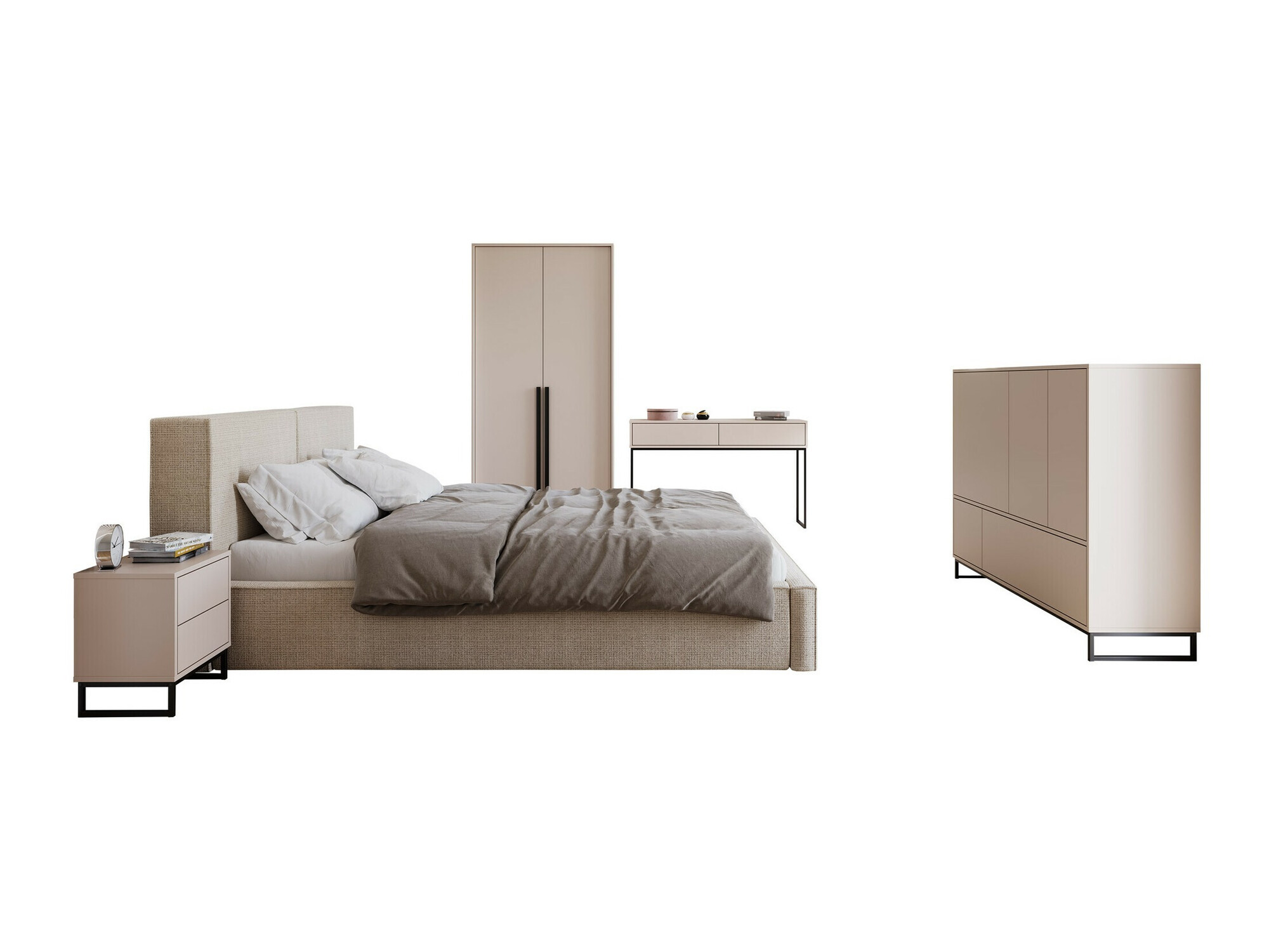 Ensemble de chambre Calcalo 110 (Beige)