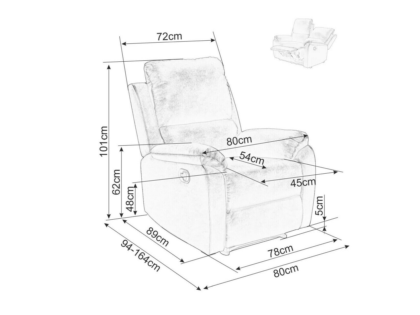 Fauteuil inclinable Detroit 553