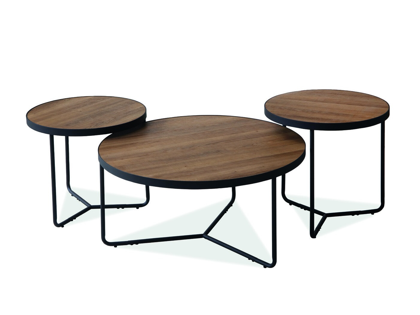 Ensemble tables basses Detroit 570 (Noix)