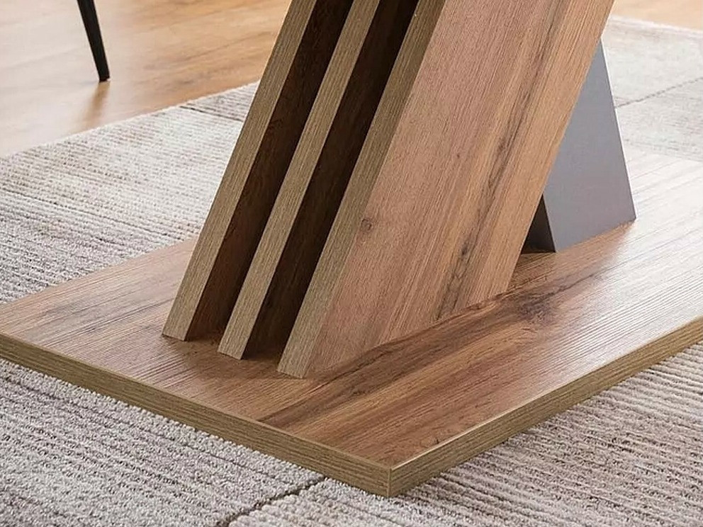 Table Detroit 568 (Chêne wotan + Gris)