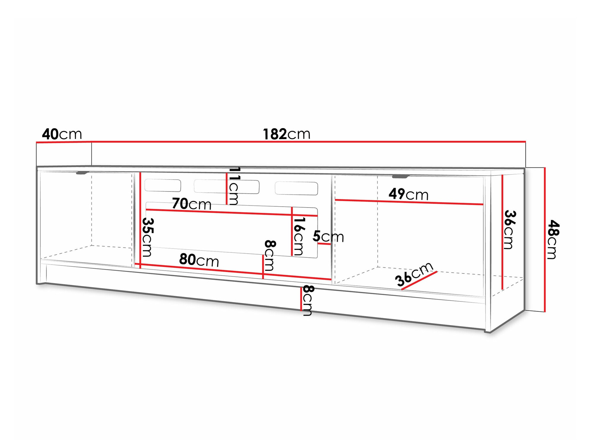 Meuble TV Comfivo Papilio II (Beige)