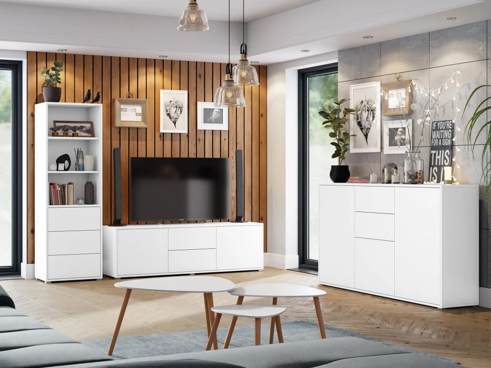 Meuble TV Comfivo Tutela (Blanc)