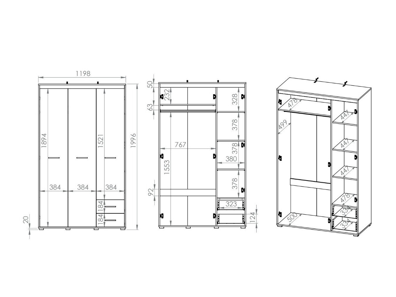 Armoire Calvere 100