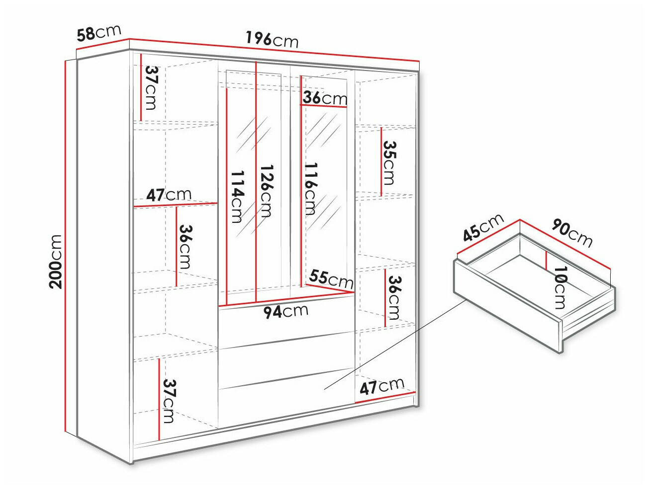 Armoire Musum (Blanc)