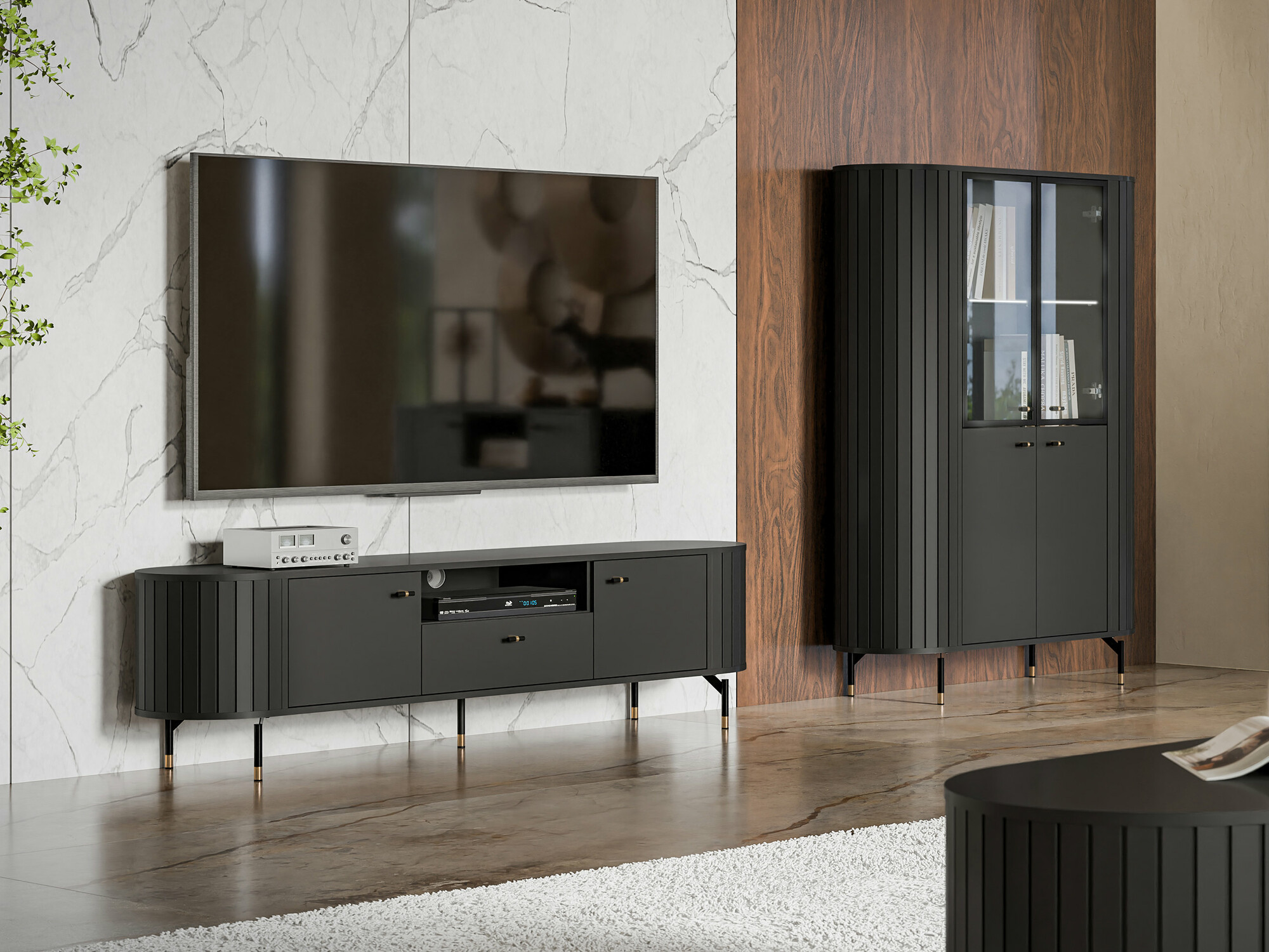 Ensemble de salon Novmono 108 (Noir)