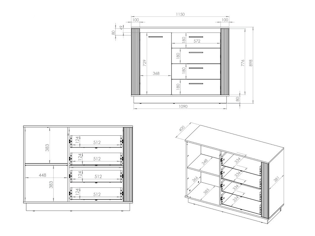 Commode Livluo 103