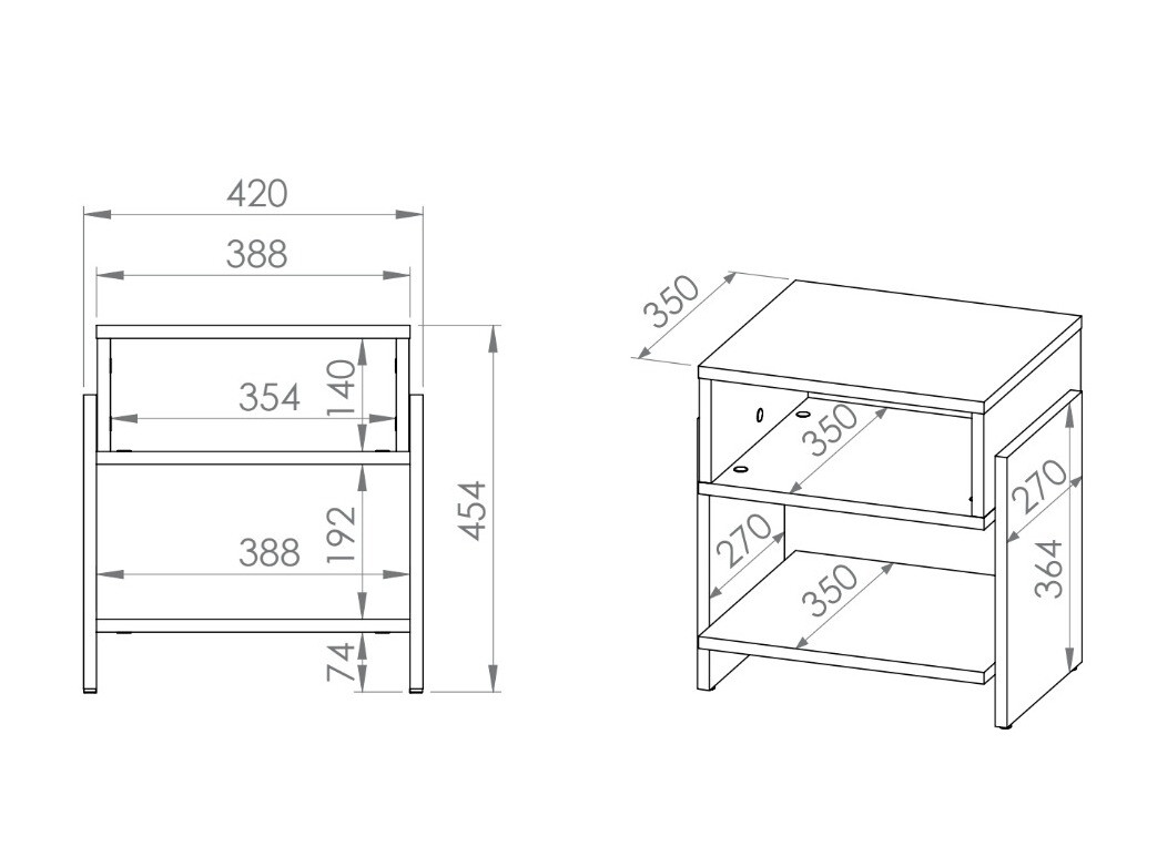 Table de chevet Madison 164