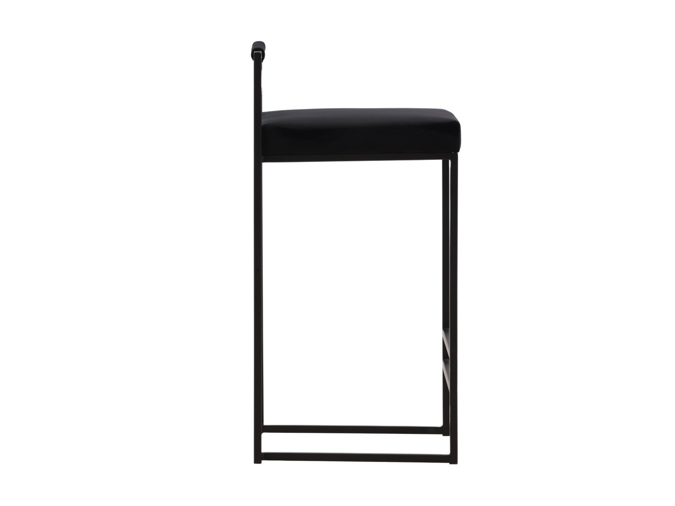 Chaise de bar mi-hauteur Dallas 4519 (Noir)