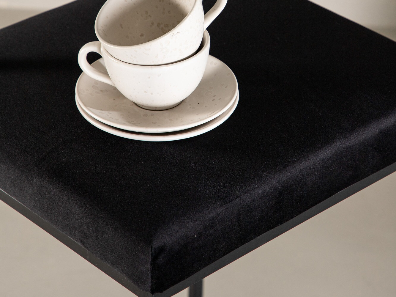 Chaise de bar mi-hauteur Dallas 4519 (Noir)