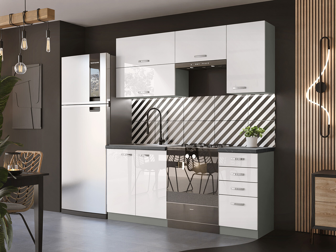 Cuisine complète modulaire Multi White 125