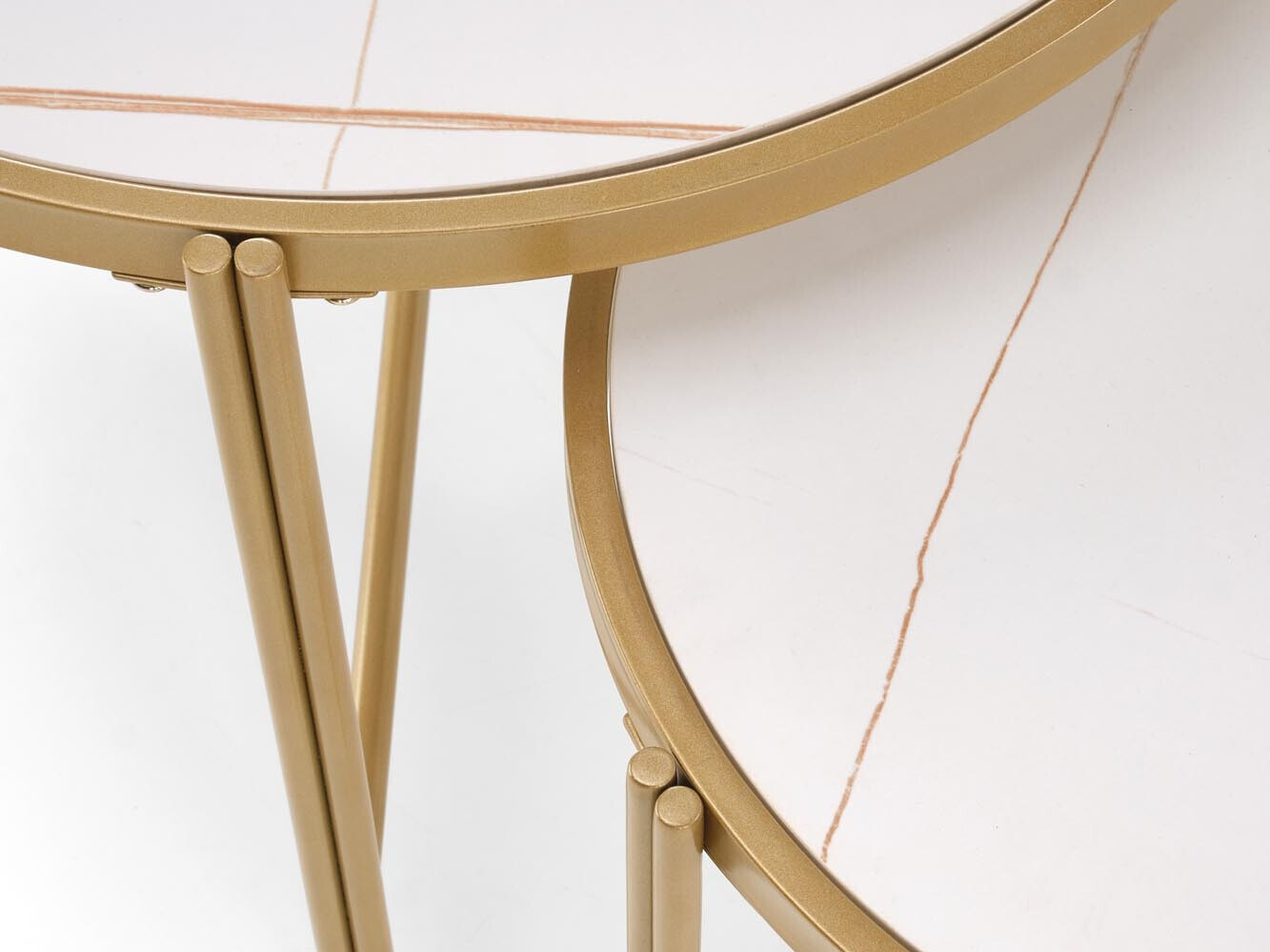 Ensemble tables basses Houston 1867 (Marbre blanc)