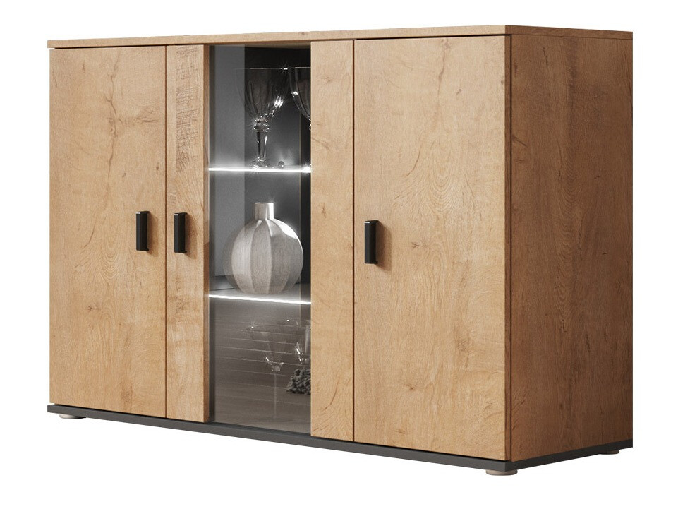 Buffet Tornola 106 (Chêne de Lefkas + Noir)