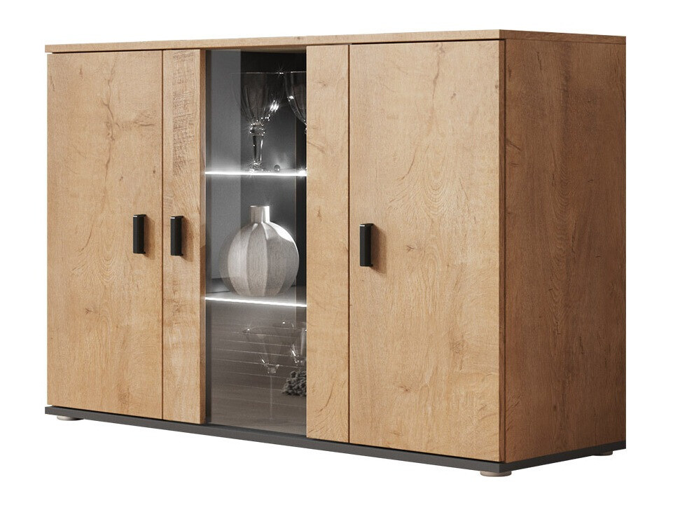Buffet Tornola 106 (Chêne de Lefkas + Noir)