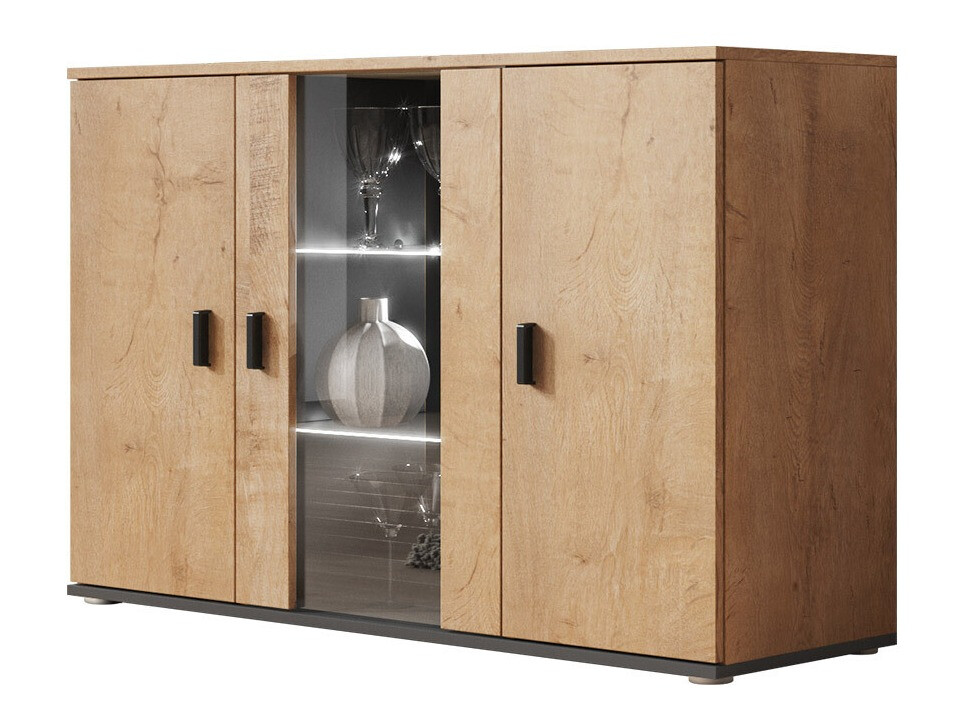 Buffet Tornola 106 (Chêne de Lefkas + Noir)