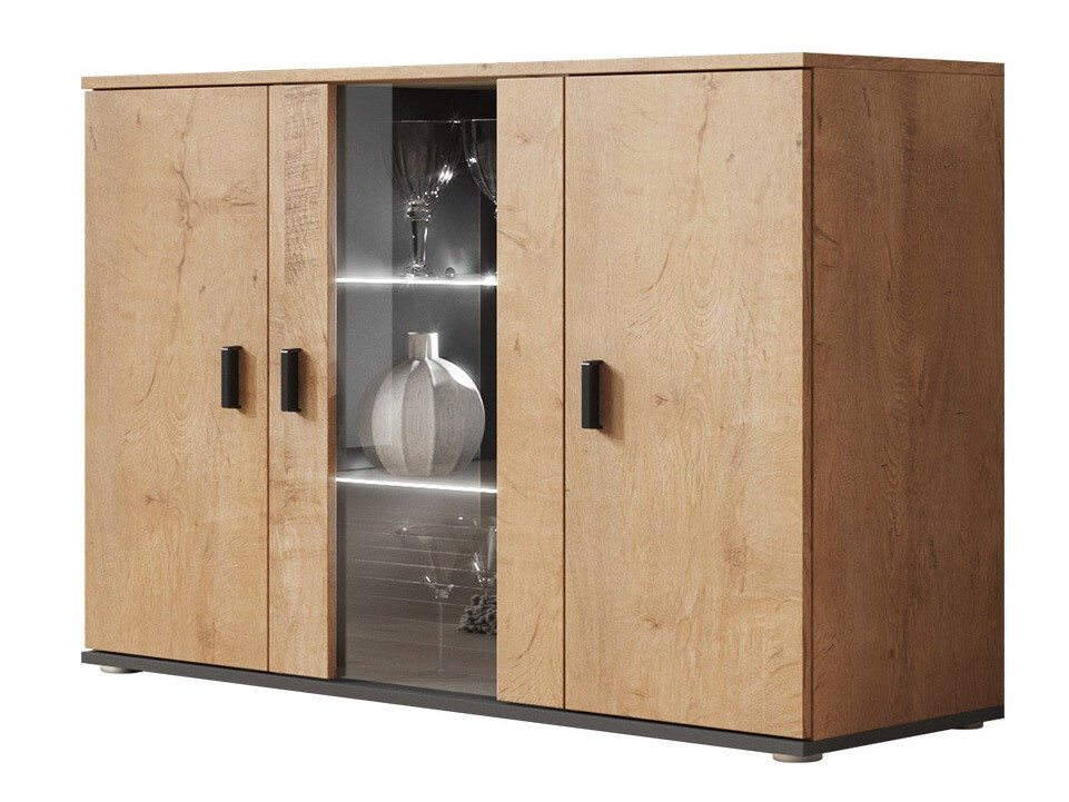 Buffet Tornola 106 (Chêne de Lefkas + Noir)