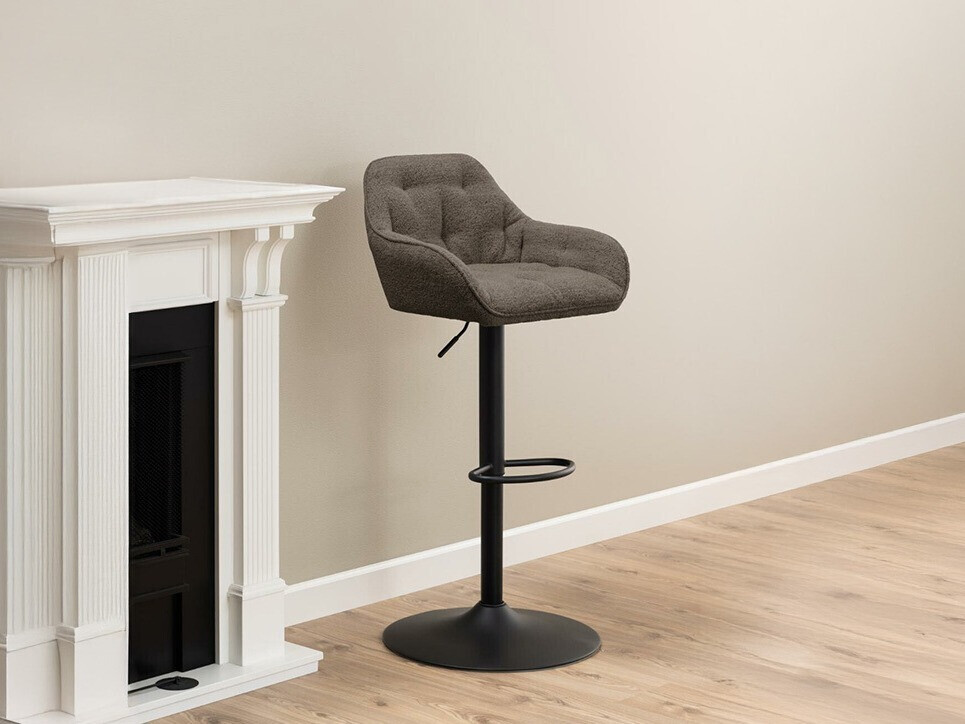 Chaise de bar Norsica 776 (Noir + Marron)