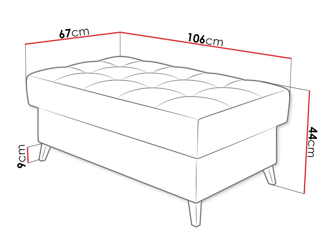 Banc rembourré Comfivo Agnus (Sicuro 65)