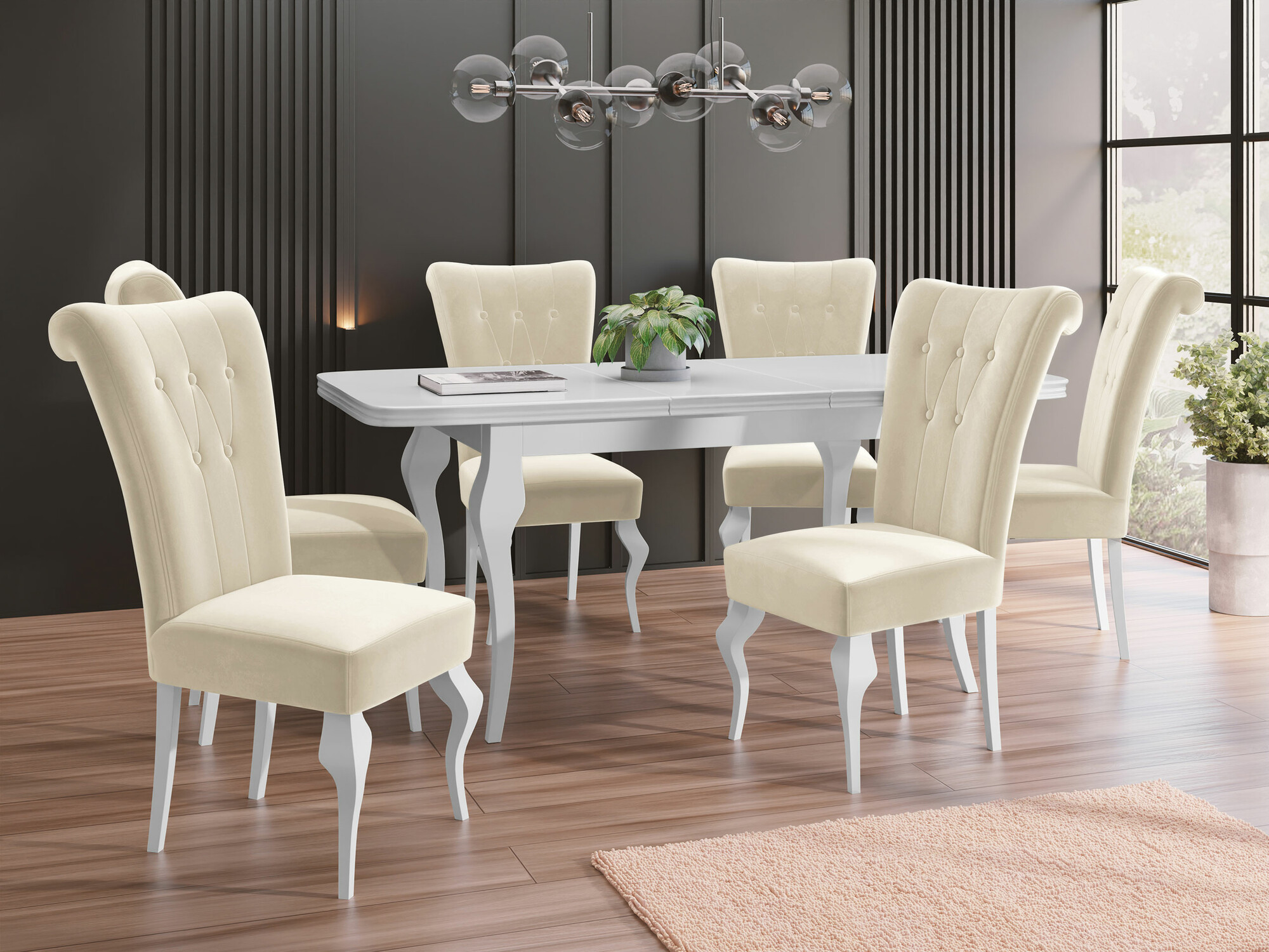 Salle à manger complète Comfivo Gallina II (Magic Velvet 2250)