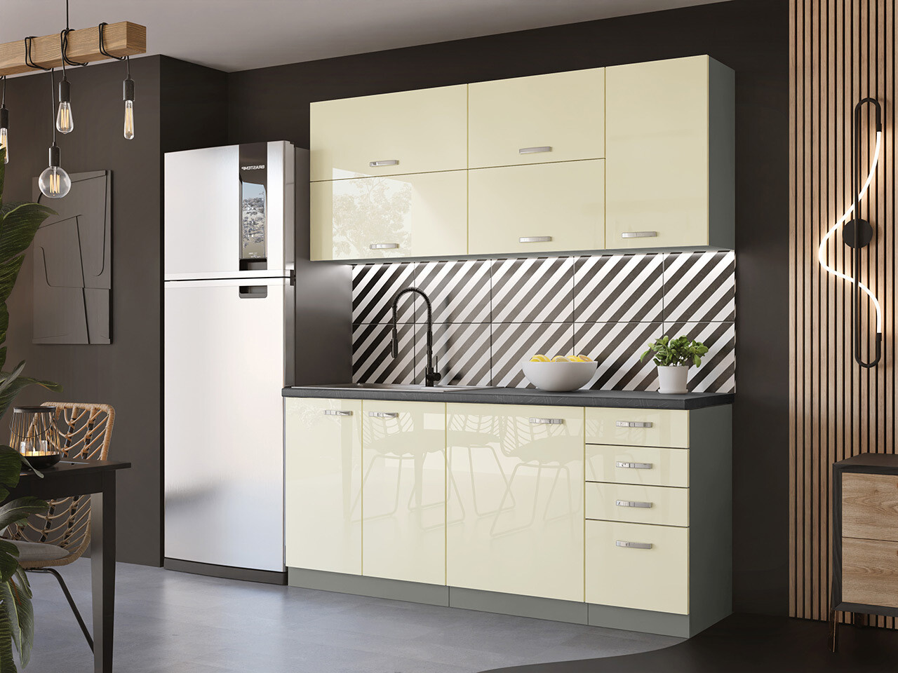 Armoire modulaire avec portes Multi Cream 118