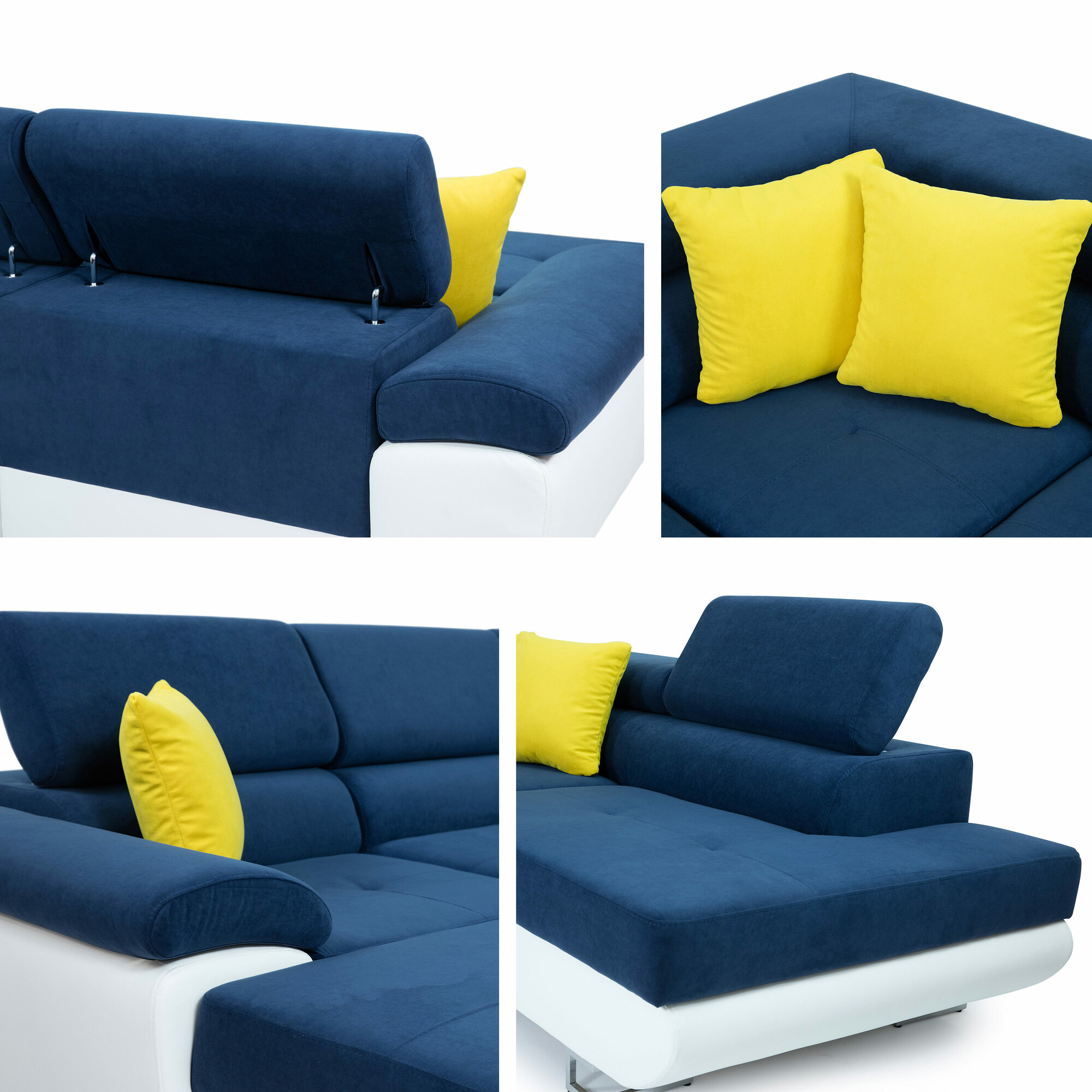 Canapé d'angle Comfivo Ruta IV (Soft 017 + Lux 06 + Soft 017)