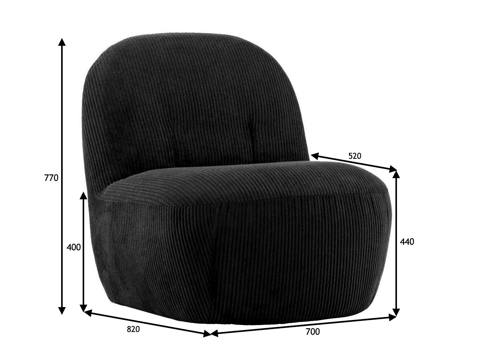 Fauteuil Dallas 4484 (Bleu)