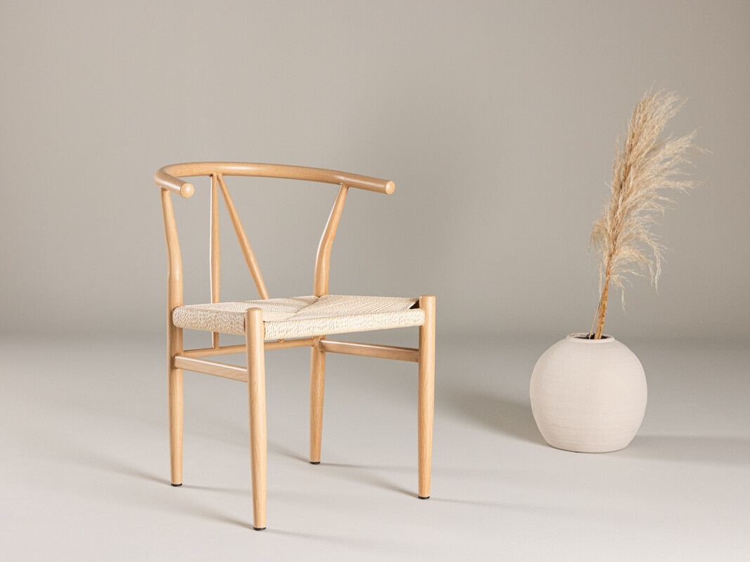 Chaise Dallas 4525 (Beige + Brun clair)