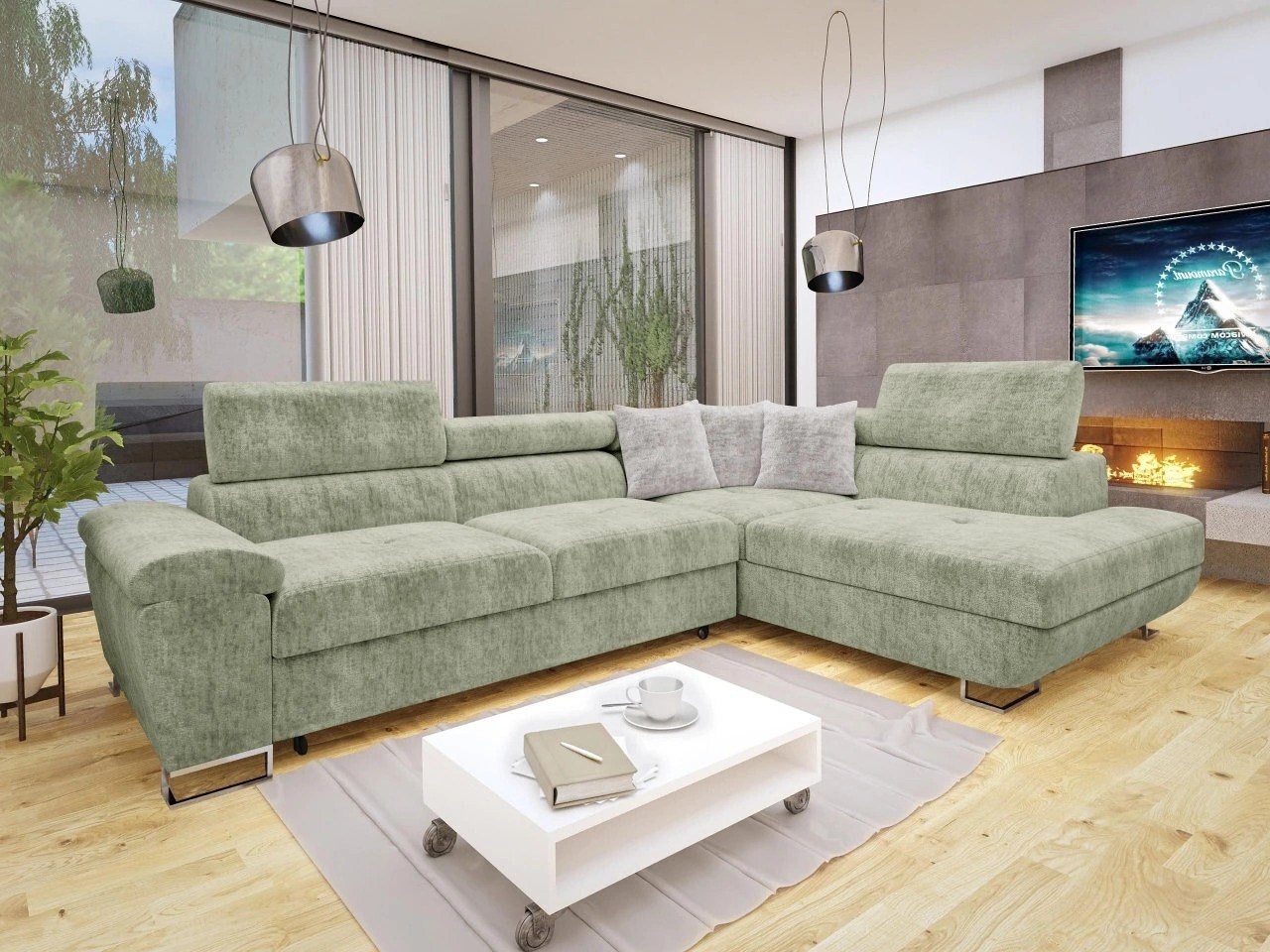 Canapé d'angle Comfivo Ruta II (Miu 2049 + Miu 2059)