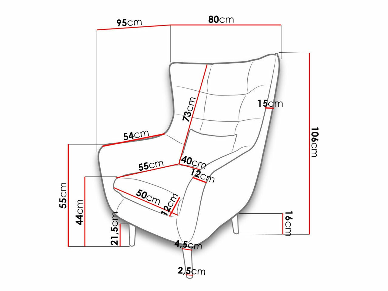 Fauteuil Comfivo Ulmus (Alfa 01)