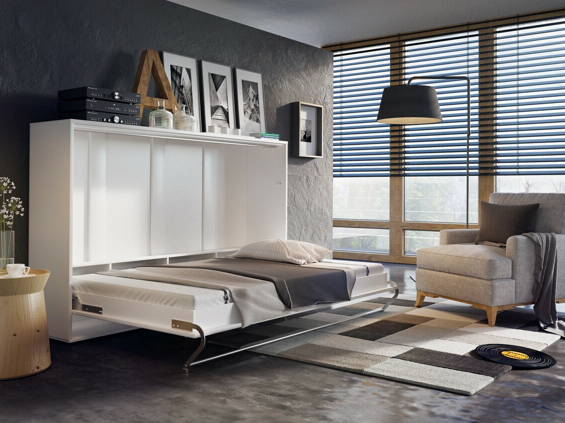 Lit escamotable Concept Pro Lenart IX (Blanc)