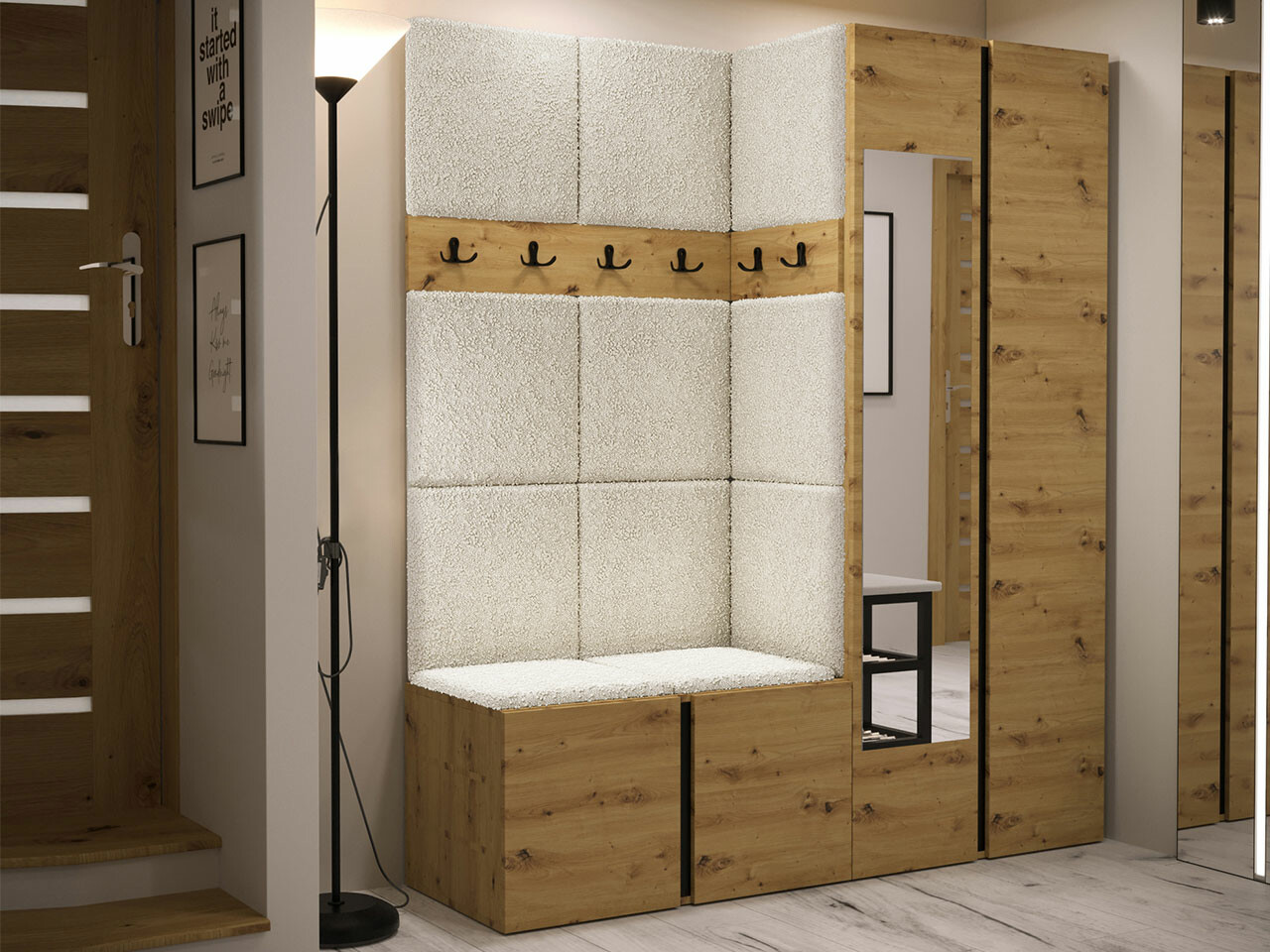 Meuble d'entrée Hartford 278 (Chêne Artisan)