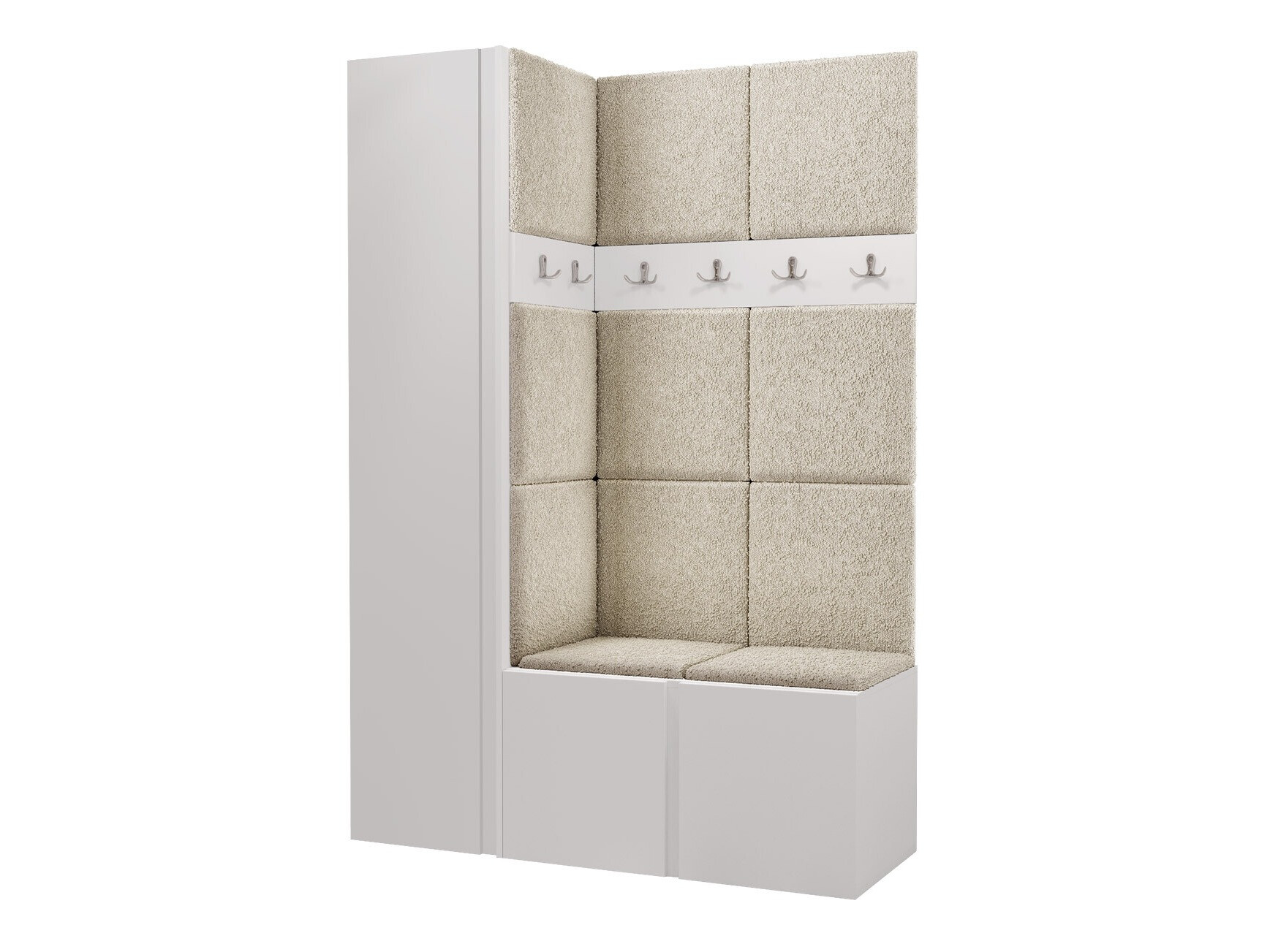 Meuble d'entrée Pinis IX (Blanc)