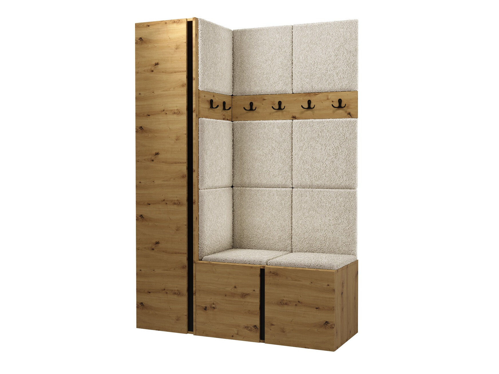 Meuble d'entrée Pinis IX (Chêne Artisan)