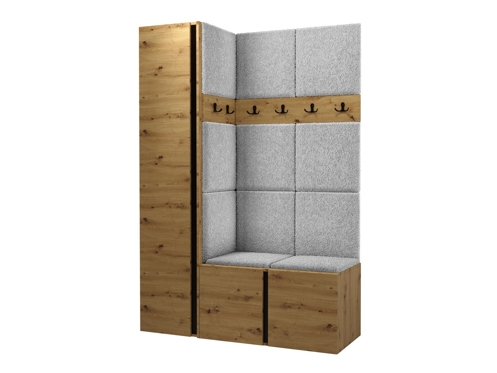 Meuble d'entrée Pinis IX (Chêne Artisan)
